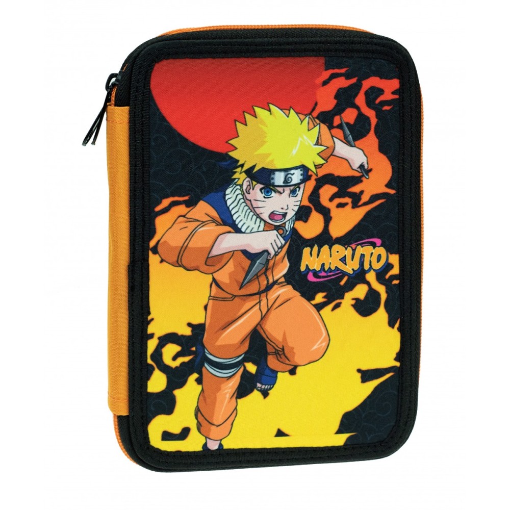 Naruto Fire filled pencil case, 2 layers