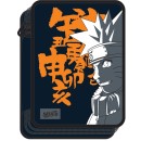 Naruto Letters pencil case filled 2 tiers