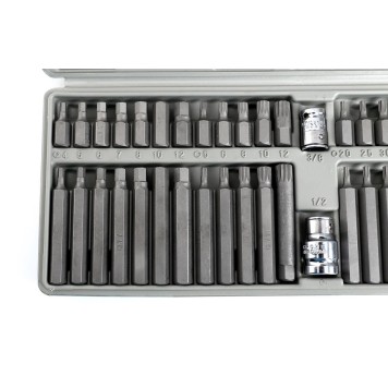 Komplet Bitów specjalnych KD10219 HEX, TORX, SPLINE 40cz.