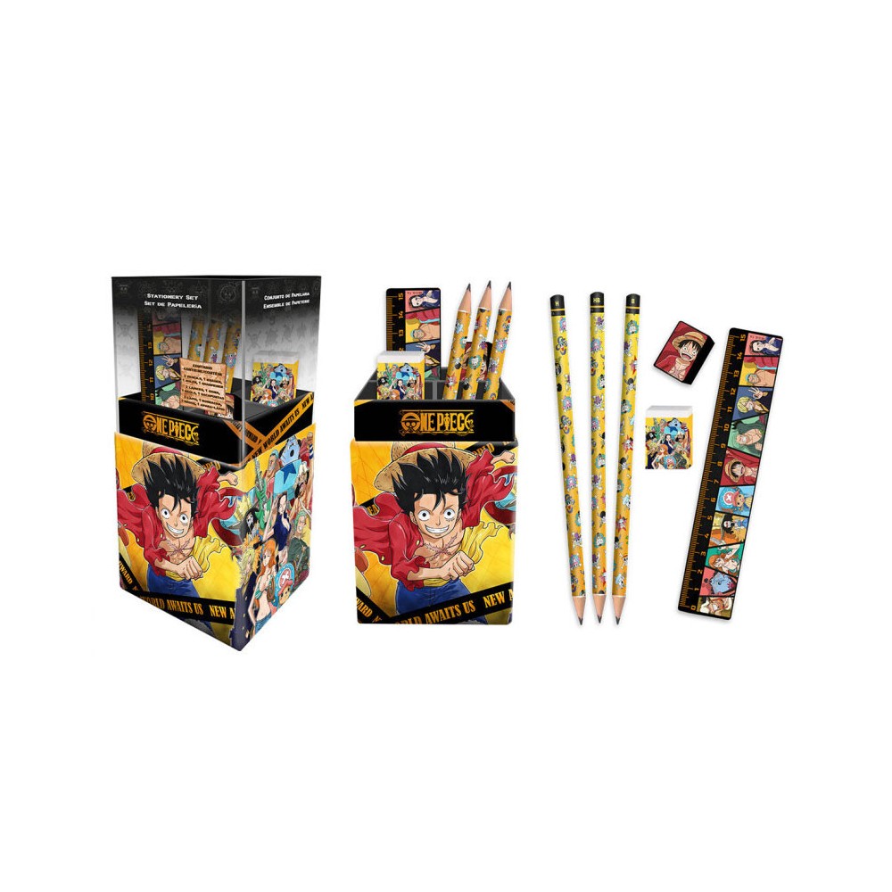 One Piece desk pen holder set