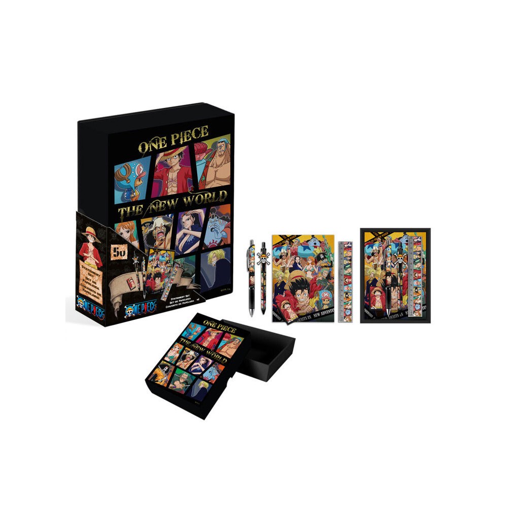 One Piece 5-piece stationery set in a box