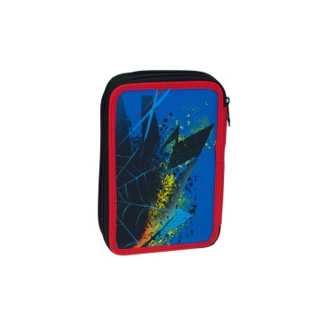 Spiderman Blue 2-level filled pencil case