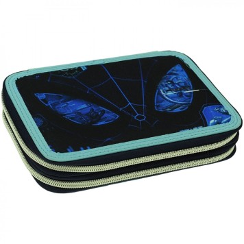 Spiderman Dark filled pencil case 2 levels