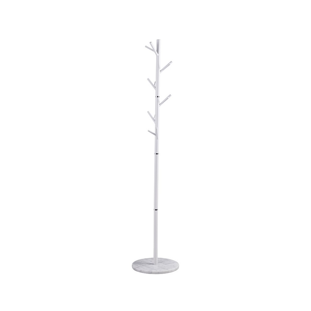 Coat Stand Marietta pakoworld metal white D37x177cm Coat Stand Marietta pakoworld metal white D37x177cm
