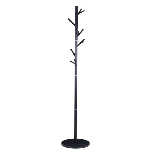 Porte manteau métal noir 37x177 cm
