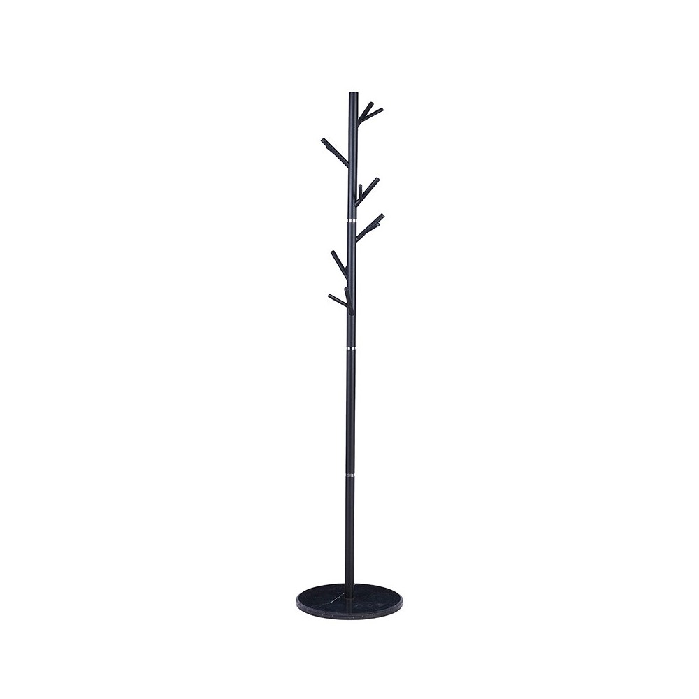 Porte manteau métal noir 37x177 cm Porte manteau métal noir 37x177 cm