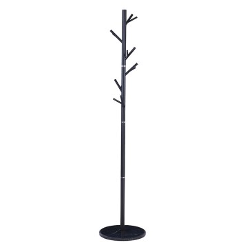 Porte manteau métal noir 37x177 cm