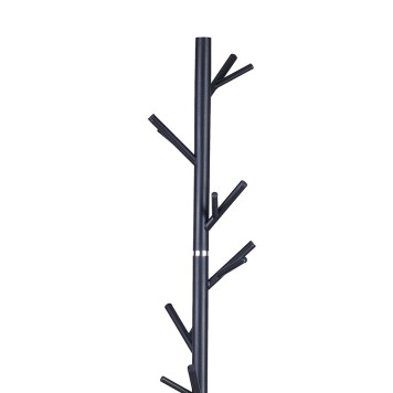 Porte manteau métal noir 37x177 cm