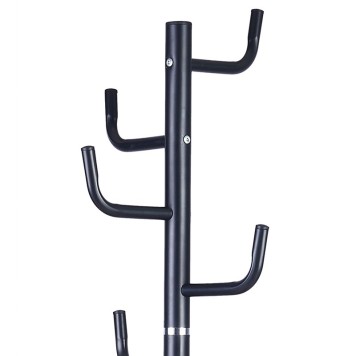 Porte manteau métal noir 37x175 cm

