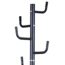 Porte manteau métal noir 37x175 cm
