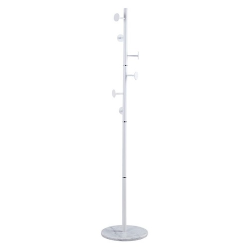 Porte manteau métal blanc 37x172 cm