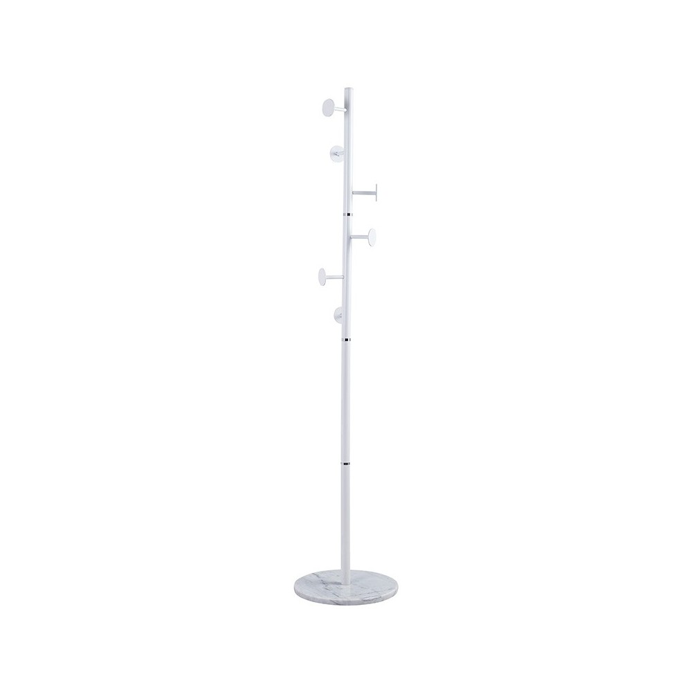 Porte manteau métal blanc 37x172 cm Porte manteau métal blanc 37x172 cm
