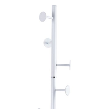 Porte manteau métal blanc 37x172 cm