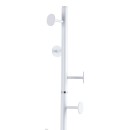 Porte manteau métal blanc 37x172 cm