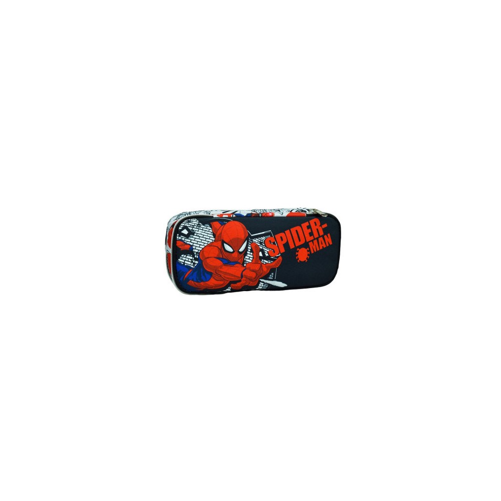 Spiderman Wall 2-compartment pencil case 26 cm