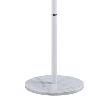 Porte manteau métal blanc 37x172 cm