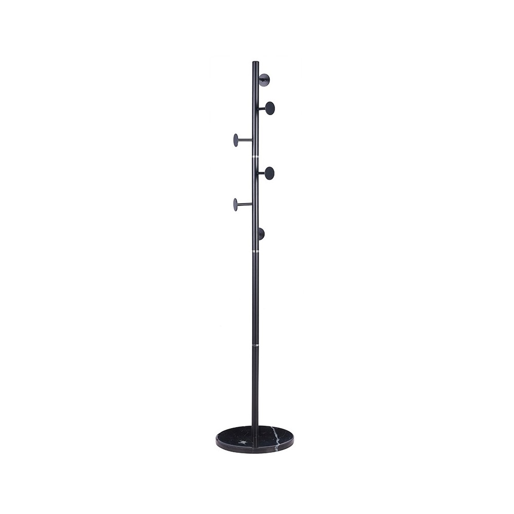 Coat Stand Adriana pakoworld metal black D37x172cm Coat Stand Adriana pakoworld metal black D37x172cm