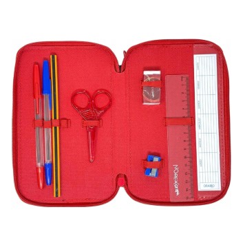 Spiderman Watching Eyes filled pencil case with 3 compartments