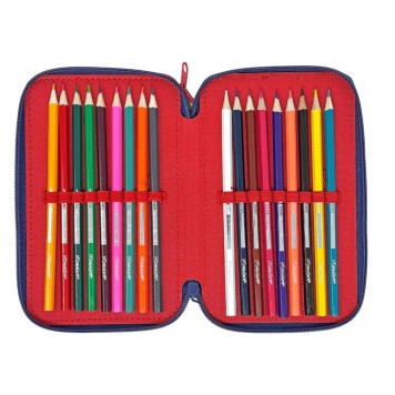 Spiderman Watching Eyes filled pencil case with 3 compartments