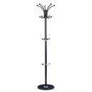 Porte manteau métal noir 37x175 cm
