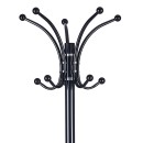 Porte manteau métal noir 37x175 cm
