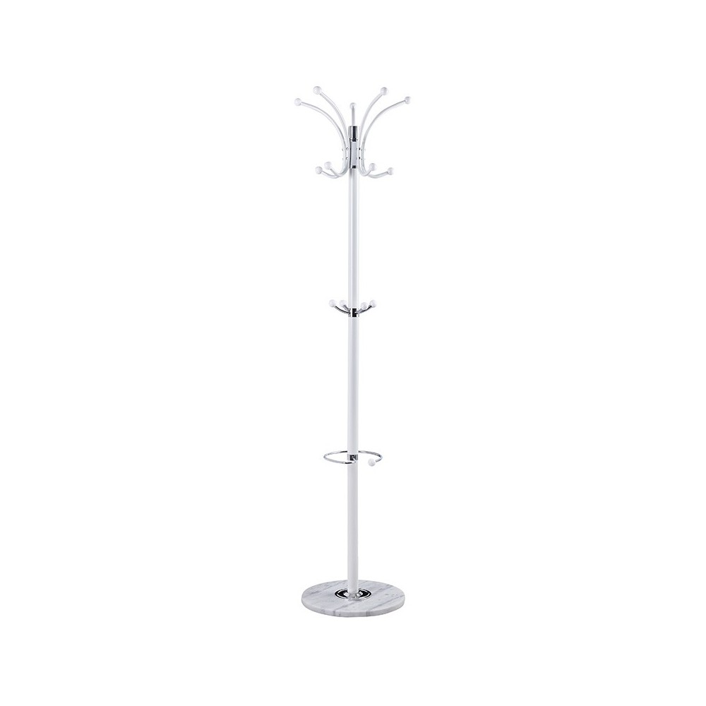 Porte manteau métal blanc 37x175 cm
Porte manteau métal blanc 37x175 cm