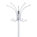 Porte manteau métal blanc 37x175 cm
