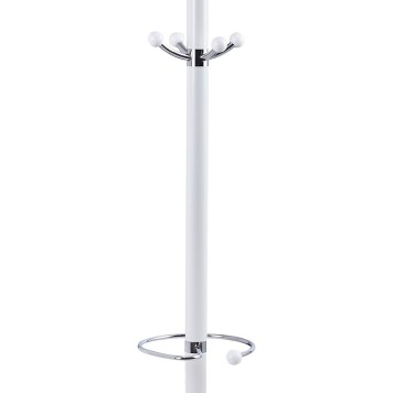 Porte manteau métal blanc 37x175 cm
