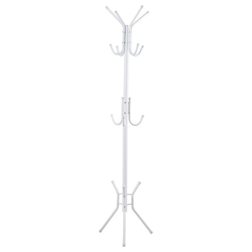 Porte manteau métal blanc 44x181 cm
