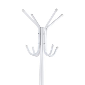 Porte manteau métal blanc 44x181 cm
