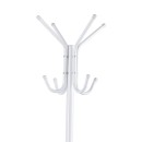 Porte manteau métal blanc 44x181 cm
