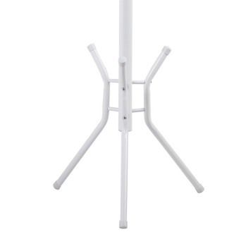 Porte manteau métal blanc 44x181 cm
