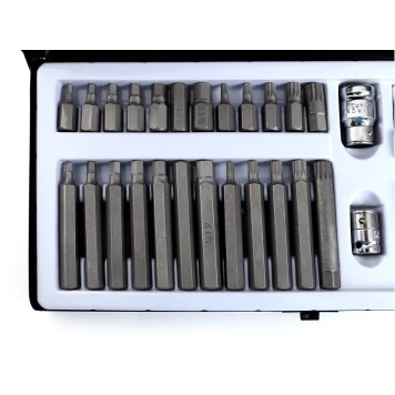 Komplet Bitów TORX, HEX, SPLINE 40el. KD10220