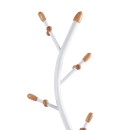 Coat Stand Sergio pakoworld metal white-natural D37x171cm