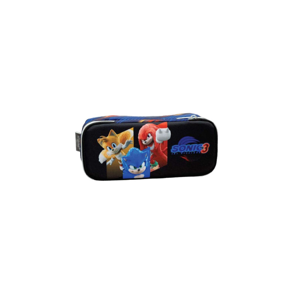 Sonic the Hedgehog Brawn 2-compartment pencil case 26 cm