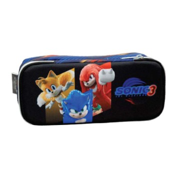 Sonic the Hedgehog Brawn 2-compartment pencil case 26 cm