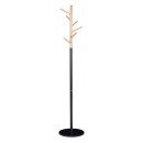 Coat Stand Marianna pakoworld metal black-natural D37x169cm