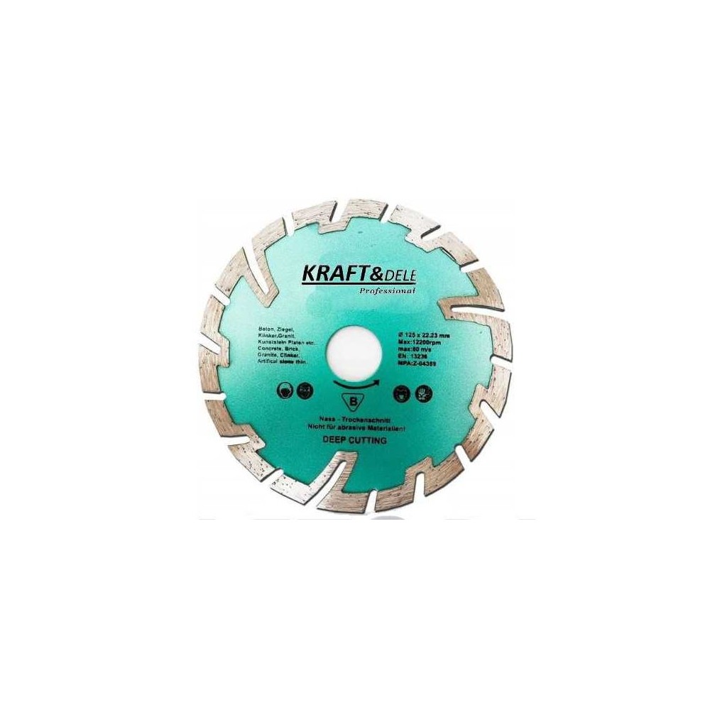 Tarcza diamentowa segmentowa 125x22,2mm KD928