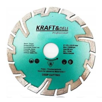 Tarcza diamentowa segmentowa 125x22,2mm KD928
