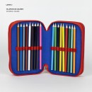 Sonic the Hedgehog Get Me  3-layer pencil case filled