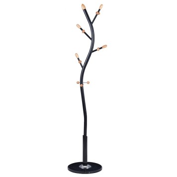 Porte manteau métal noir 37x171cm
