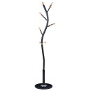 Porte manteau métal noir 37x171cm

