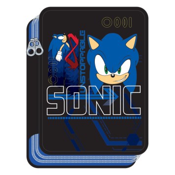 Sonic the Hedgehog Go Fast Sonic the Hedgehog Pencil Case Filled 2-Layer