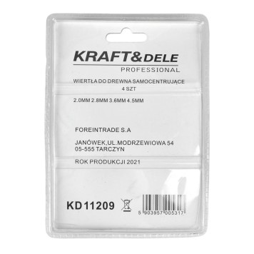 Wiertła samocentrujące KD11209