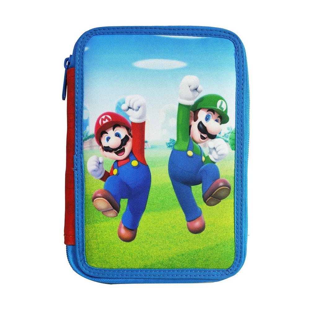 Super Mario Jump filled pencil case with 2 layers