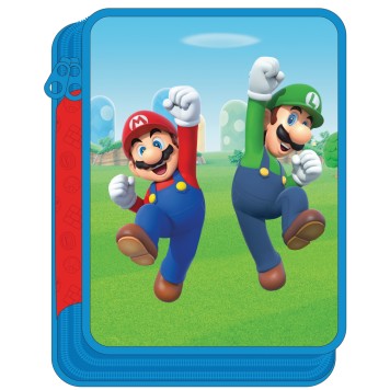 Super Mario Jump filled pencil case with 2 layers