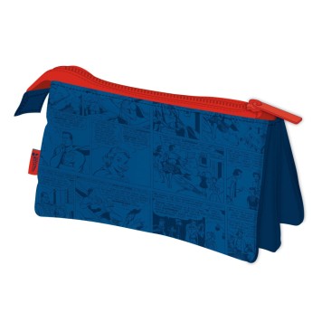 Superman Comic 3-compartment pencil case 21 cm