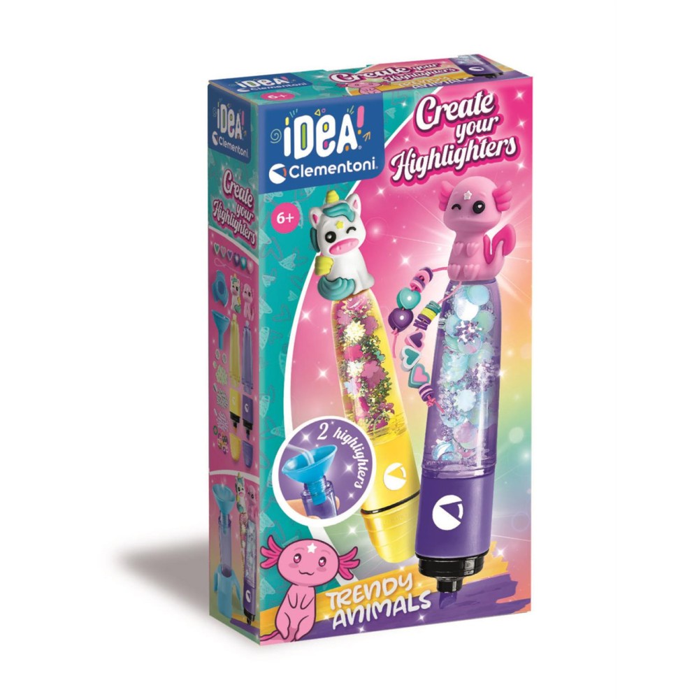 Colour Trendy Animals highlighter set Clementoni