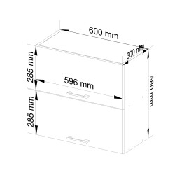 Szafka OLIWIA W60 G2 H580 BIAŁA