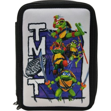 Teenage Mutant Ninja Turtles TMNT filled pencil case 2 levels